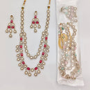 Rajwadi Collection Royal Polki Kundan Stone Designer Long Necklace Set