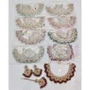 Rajwadi Collection Classic Pota Stone And Pearl And Beads Choker Necklace Set