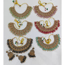 Rajwadi Collection Heritage Pota Stone And Pearl Choker Necklace Set