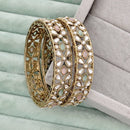 Rajwadi Collection Heritage Pota Stone Bangles Set