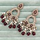 Rajwadi Collection Royal Crystal Stone And Beads Designer Dangler Earrings