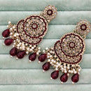 Rajwadi Collection Royal Crystal Stone And Beads Designer Dangler Earrings