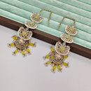 Rajwadi Collection Luxury Crystal Stone Pearl And Beads Jhumki Earrings