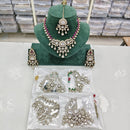 Rajwadi Collection Regal Polki Kundan Stone Festive Necklace Set