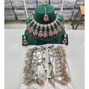 Rajwadi Collection Regal Polki Kundan Stone And Beads Festive Necklace Set