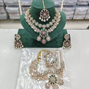 Rajwadi Collection Regal Polki Kundan Stone Festive Necklace Set
