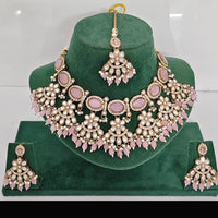 Rajwadi Collection Heritage Pota And Austrian Stone Beads Necklace Set