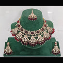 Rajwadi Collection Heritage Pota And Austrian Stone Beads Necklace Set