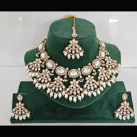 Rajwadi Collection Heritage Pota And Austrian Stone Beads Necklace Set