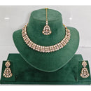Rajwadi Collection Heritage Pota Stone Necklace Set