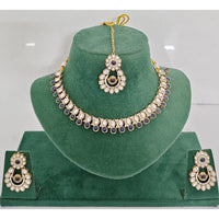 Rajwadi Collection Heritage Pota Stone Necklace Set