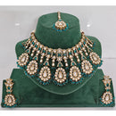Rajwadi Collection Heritage Pota And Austrian Stone Beads Necklace Set