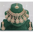 Rajwadi Collection Heritage Pota And Austrian Stone Beads Necklace Set
