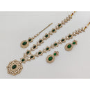 Rajwadi Collection Heritage Pota And Austrian Stone Beads Necklace Set