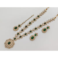 Rajwadi Collection Heritage Pota And Austrian Stone Beads Necklace Set