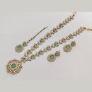 Rajwadi Collection Heritage Pota And Austrian Stone Beads Necklace Set