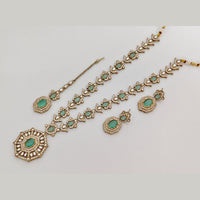 Rajwadi Collection Heritage Pota And Austrian Stone Beads Necklace Set