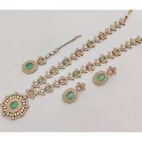 Rajwadi Collection Heritage Pota And Austrian Stone Beads Necklace Set