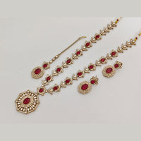 Rajwadi Collection Heritage Pota And Austrian Stone Beads Necklace Set