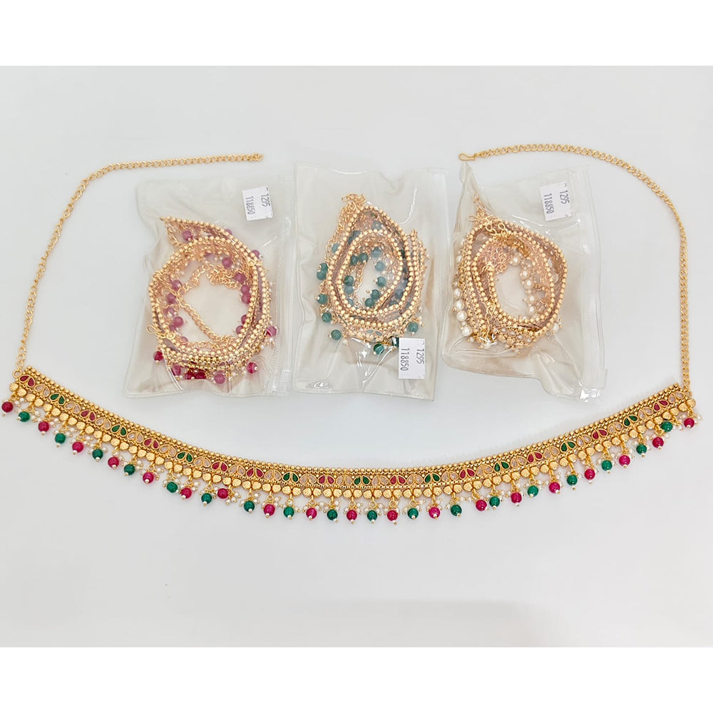 Rajwadi Collection Royal Crystal Stone And Pearl Traditional Kamarband