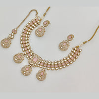 Rajwadi Collection Heritage Pota Stone And Austrian Stone Necklace Set