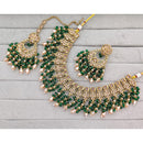 Rajwadi Collection Traditional Crystal Stone And Pearl Necklace Set