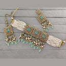 Rajwadi Collection Heritage Polki Kundan Stone And Pearl Choker Necklace Set