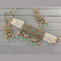 Rajwadi Collection Heritage Polki Kundan Stone And Pearl Choker Necklace Set