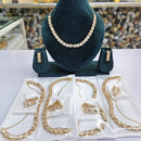 Rajwadi Collection Traditional Polki Kundan Stone Necklace Set