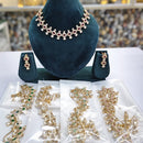 Rajwadi Collection Luxury Polki Kundan Stone Necklace Set