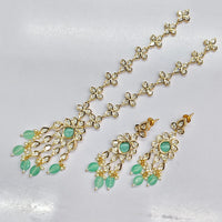 Rajwadi Collection Ethnic Polki Kundan Stone Long Necklace Set