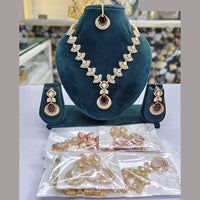 Rajwadi Collection Heritage Polki Kundan Stone Necklace Set
