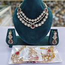 Rajwadi Collection Heritage Polki Kundan Stone Necklace Set