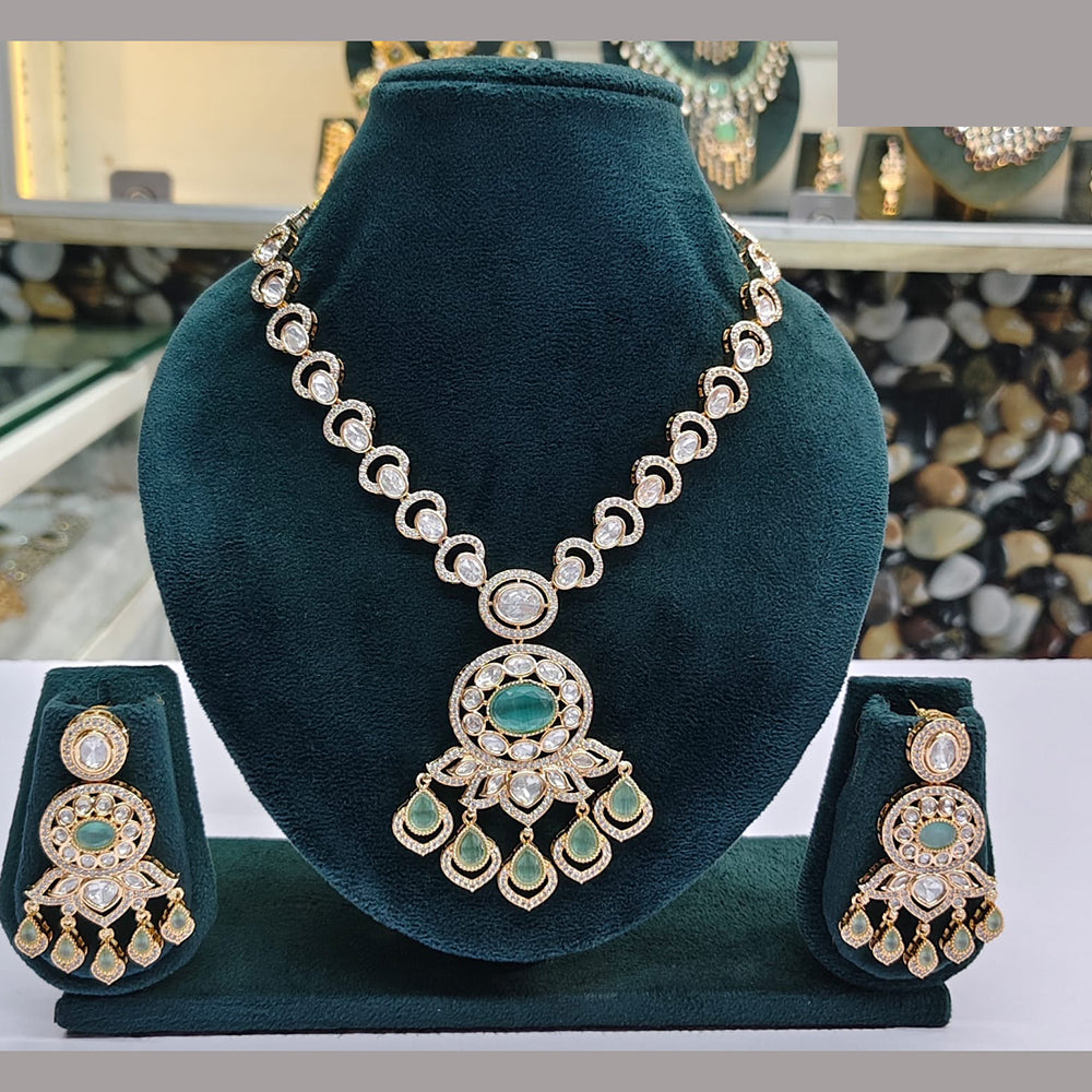 Rajwadi Collection Heritage Polki Kundan Stone Necklace Set