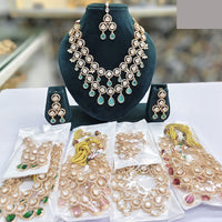 Rajwadi Collection Heritage Polki Kundan Stone Necklace Set