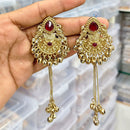 Rajwadi Collection Royal Pota Stone Ghungroo Dangler Earrings