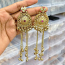 Rajwadi Collection Royal Pota Stone Ghungroo Dangler Earrings