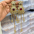 Rajwadi Collection Royal Pota Stone Ghungroo Dangler Earrings