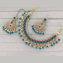 Rajwadi Collection Traditional Crystal Stone And Pearl Necklace Set