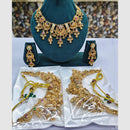 Rajwadi Collection Designer Pota Stone Pearl And Beads Necklace Set 