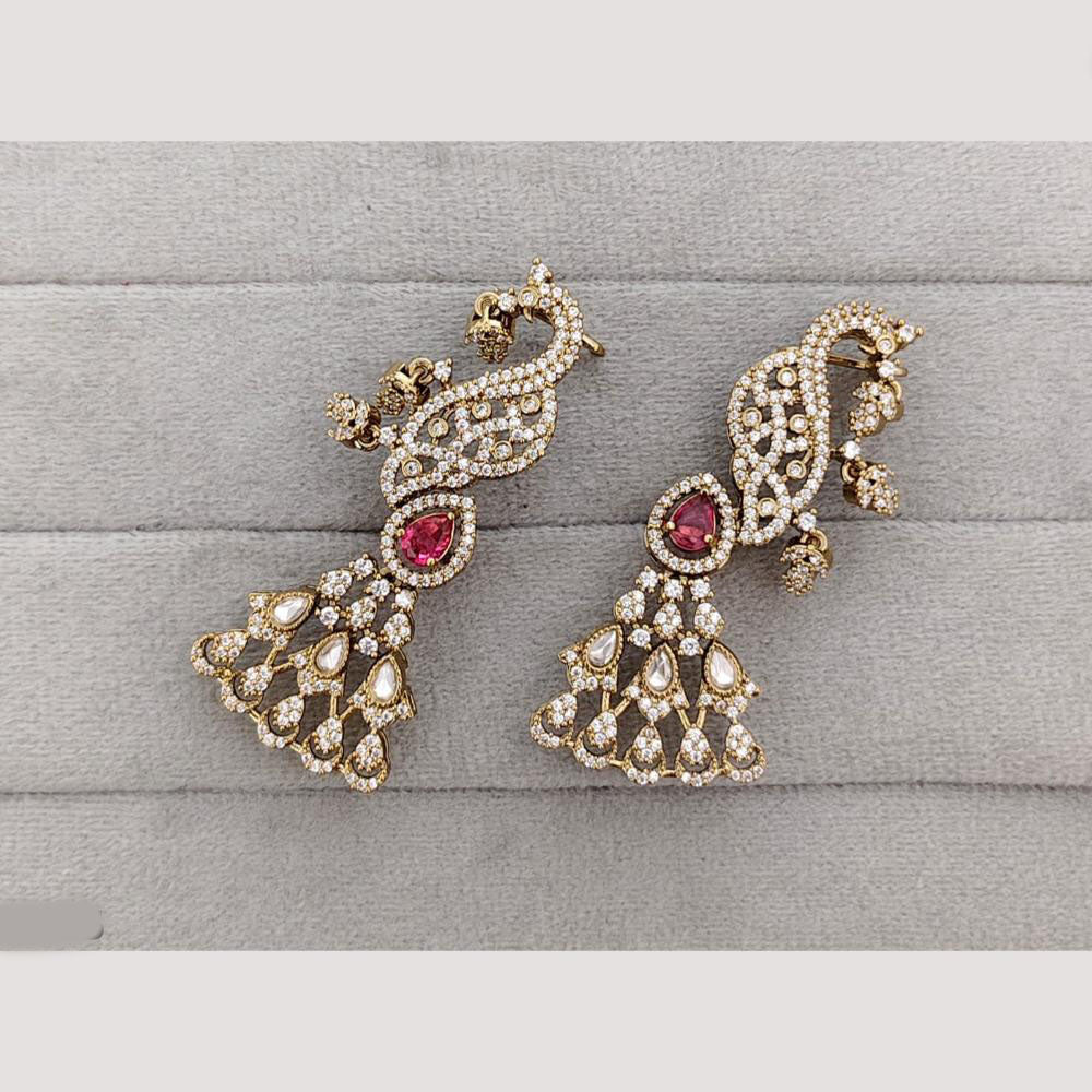 Rajwadi Collection Glamorous American Diamond (Left & Right) Ear Cuff Earrings