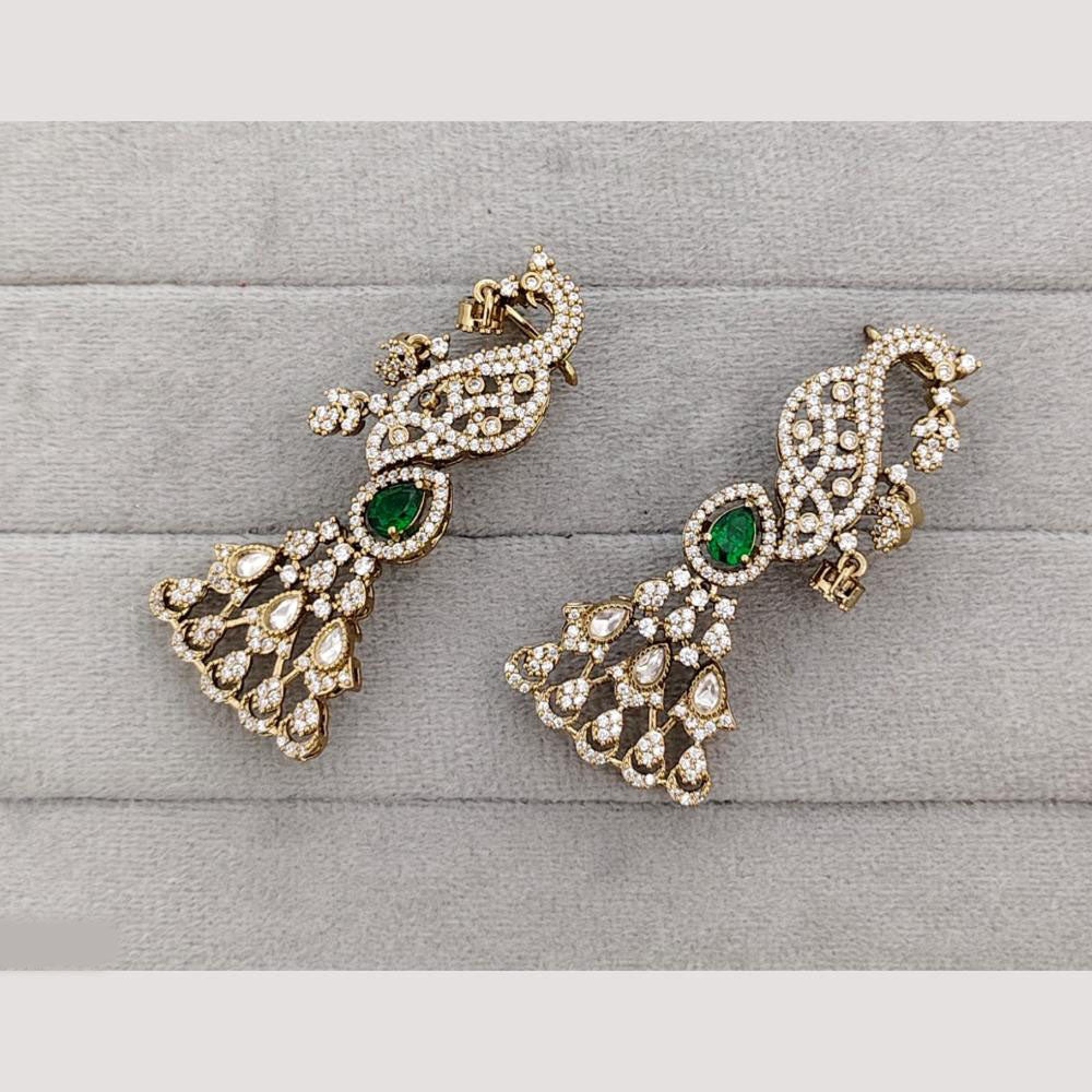 Rajwadi Collection Glamorous American Diamond (Left & Right) Ear Cuff Earrings
