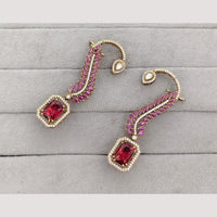 Rajwadi Collection Glamorous American Diamond (Left & Right) Ear Cuff Earrings