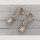 Rajwadi Collection Glamorous American Diamond (Left & Right) Ear Cuff Earrings
