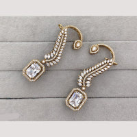 Rajwadi Collection Glamorous American Diamond (Left & Right) Ear Cuff Earrings