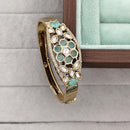 Rajwadi Collection Designer Polki Kundan Stone Kada Bracelet