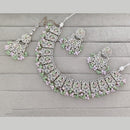 Rajwadi Collection Grand Crystal Stone And Pearl Festive Necklace Set