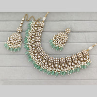 Rajwadi Collection Pota Stone Pearl And Beads Statement Necklace Set