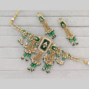 Rajwadi Collection Pota Stone And Pearl Statement Choker Necklace Set