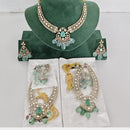 Rajwadi Collection Heritage Polki Kundan Stone And Beads Necklace Set